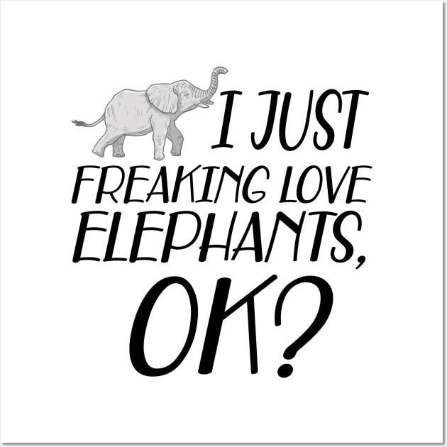 Elephant - I just freaking love Elephants, OK? Wall Art by KC Happy Shop